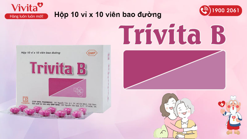 Thuốc bổ sung vitamin B1,B6,B12 Trivita B