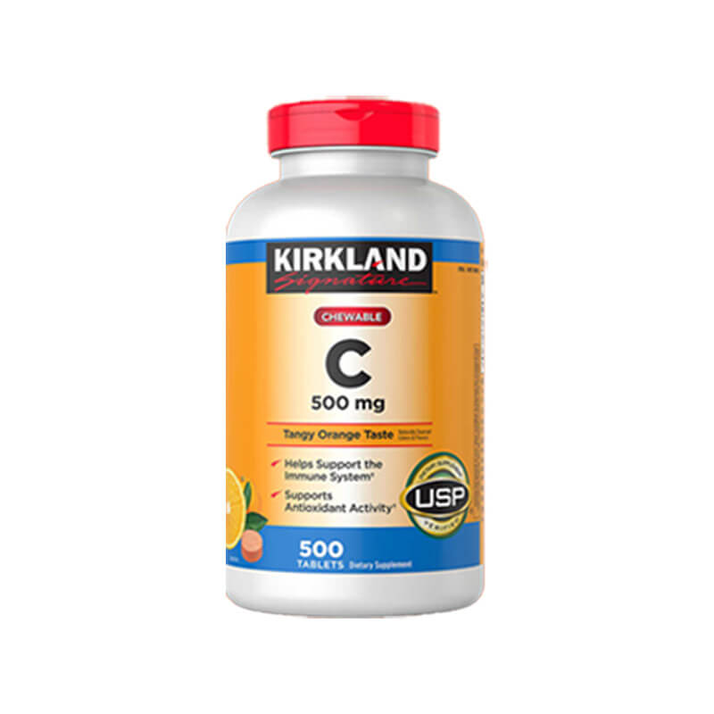 Viên Nhai Kirkland Vitamin C Tăng Cường Hệ Thống Miễn Dịch Cho Cơ Thể | Hộp 500 Viên