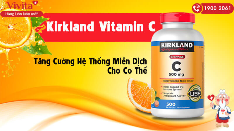 Viên uống tăng cường hệ miễn dịch Kirkland Vitamin C