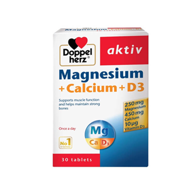 Viên Uống Magnesium Calcium D3 Hỗ Trợ Tăng Sức Khỏe Xương Khớp | Hộp 30 Viên