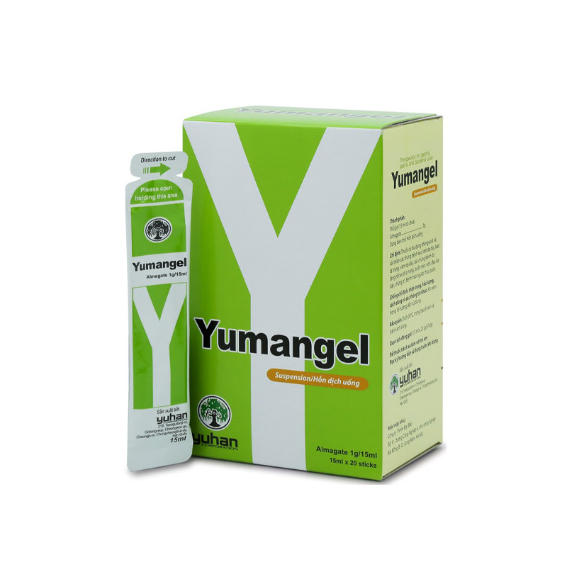 Thuốc trị loét dạ dày, tá tràng Yumangel | Hộp 20 gói