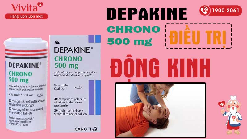 Công dụng thuốc trị động kinh Depakine Chrono 500mg