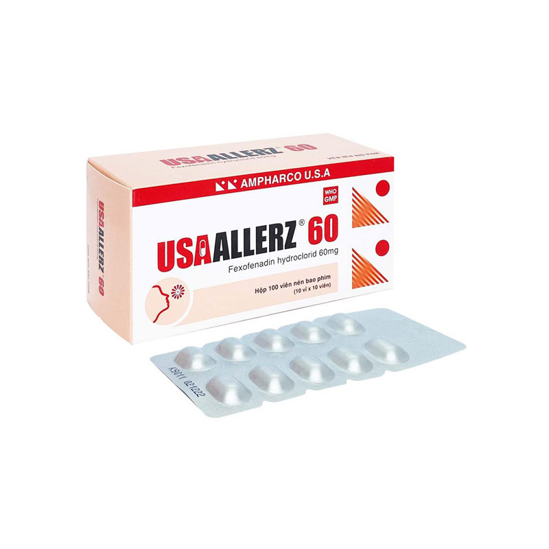 Thuốc chống dị ứng USAALLERZ 60 | Hộp 100 viên