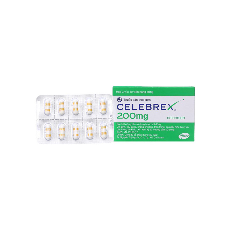 Thuốc giảm đau, kháng viêm Celebrex 200mg | Hộp 30 viên