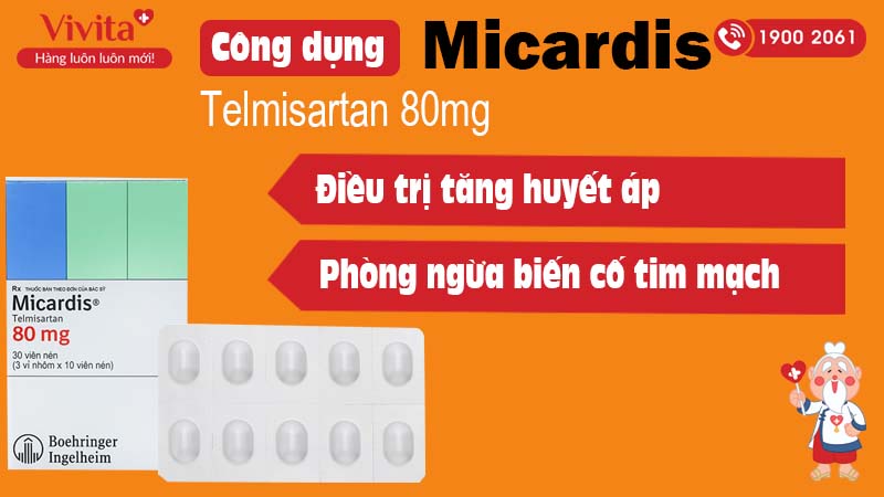Công dụng thuốc micardis 80mg 
