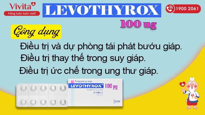 Công dụng (Chỉ định) cuả thuốc Levothyrox 100mcg