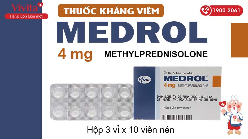 Thuốc kháng viêm Medrol 4mg