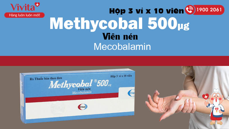 Thuốc điều trị bệnh lý thần kinh ngoại biên methycobal 500mcg