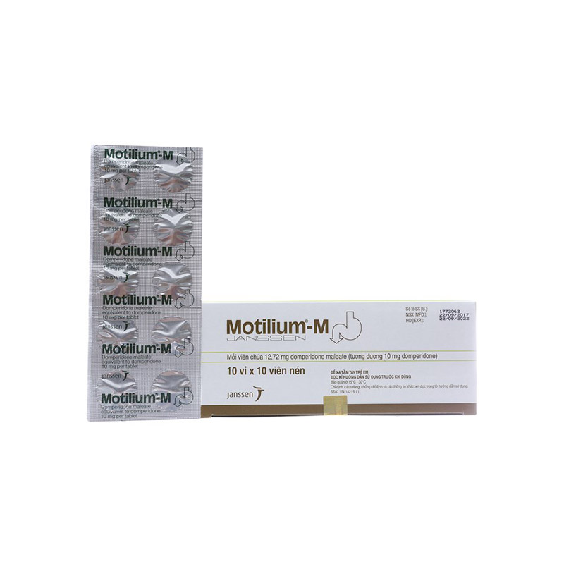 Thuốc chống nôn Motilium - M 10mg | Hộp 100 viên