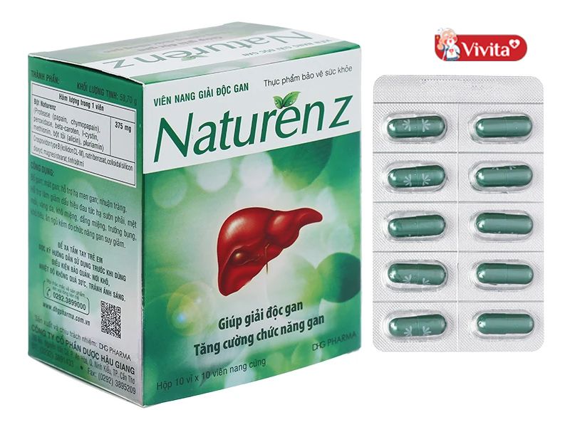 Naturenz-sản phẩm hỗ trợ chức năng gan của Công ty Dược Hậu Giang