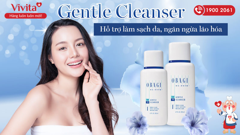 Gel Rửa Mặt Obagi Gentle Cleanser Hỗ Trợ Làm Sạch Và Cấp Ẩm Cho Da Khô | Tuýp 198ml