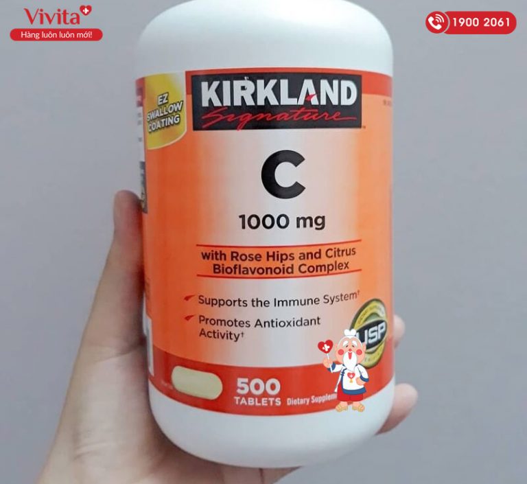 Kirkland Vitamin C 1000mg Hỗ Trợ Cung Cấp Vitamin C [2022]