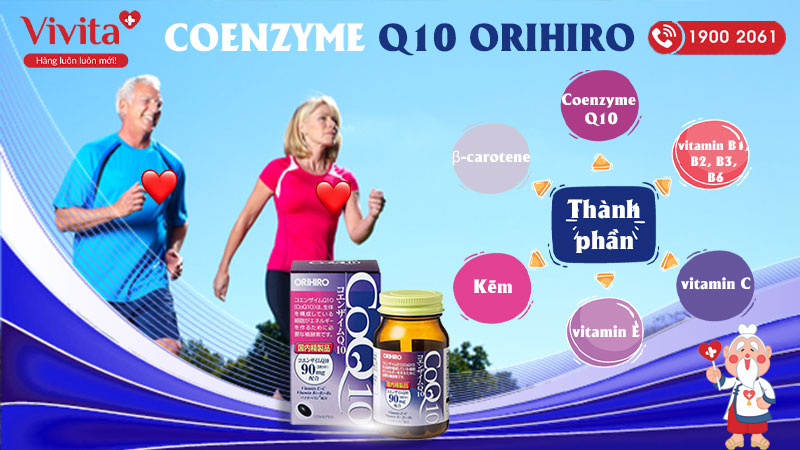 thành phần Viên uống Coenzyme Q10 Orihiro
