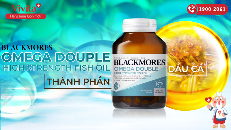 Blackmores Double High Strength Fish Oil Hỗ Trợ Omega 3 Gấp 2 Lần | Hộp 90 Viên