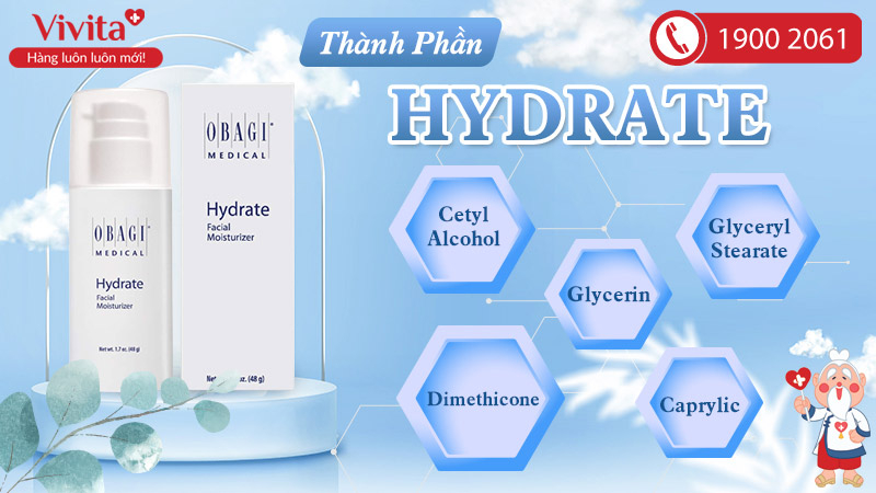 Kem Obagi Hydrate Cung Cấp Độ Ẩm Cần Thiết Cho Da Mặt | Chai 48 gram