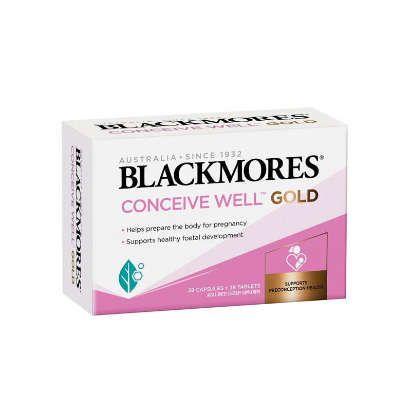 Viên Uống Blackmores Conceive Well Gold Hỗ Trợ Sức Khỏe Sinh Sản Nữ Giới | Hộp 56 Viên