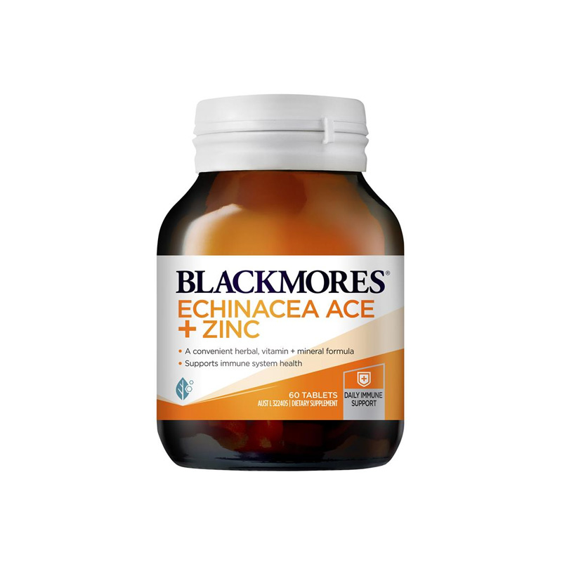 Blackmores Echinacea Ace + Zinc Hỗ trợ điều trị cảm cúm, sổ mũi | Hộp 60 viên