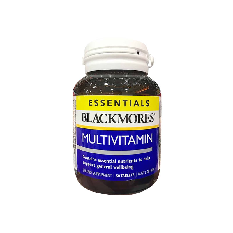 Blackmores Essentials Multivitamin Hỗ Trợ Bổ Sung Vitamin Tổng Hợp Cho Cơ Thể | Hộp 50 Viên