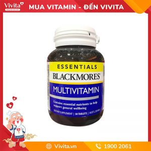 Blackmores Essentials Multivitamin Hỗ Trợ Bổ Sung Vitamin Tổng Hợp Cho Cơ Thể | Hộp 50 Viên