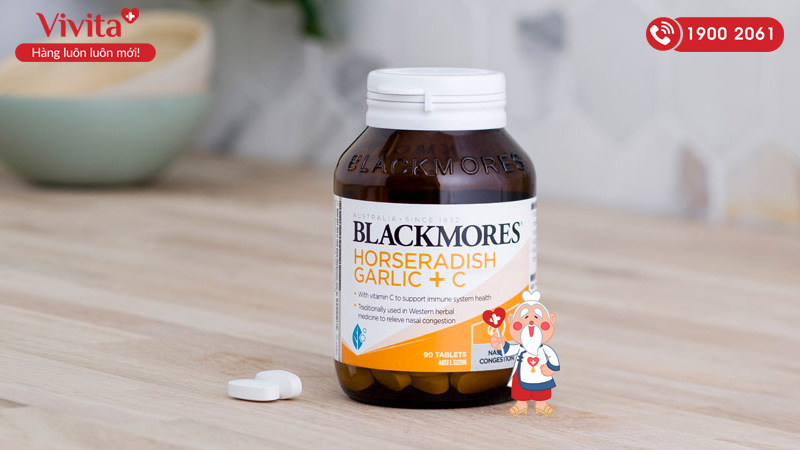 blackmores horseradish garlic + c