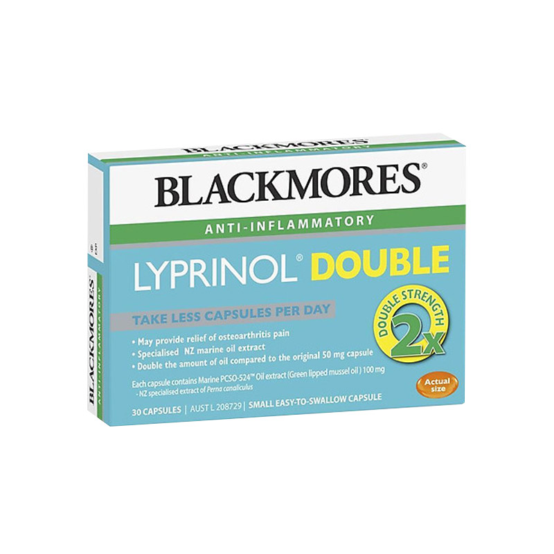 Blackmores Lyprinol Double Hỗ Trợ Chống Viêm Giảm Đau Khớp (Hộp 30 Viên)