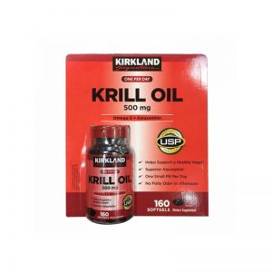 Kirkland Krill Oil 500mg Bảo Vệ Hệ Tim Mạch (160 Viên)