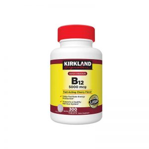 Viên Uống Kirkland Vitamin B12 5000mcg Hỗ Trợ Tăng Cường Sức Khỏe, Cải Thiện Não Bộ | Hộp 300 Viên