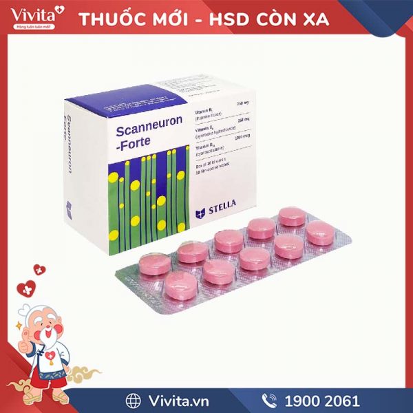 Scanneuron Thuốc bổ sung vitamin nhóm B Scanneuron 100 viên - Nhà Thuốc VIVITA