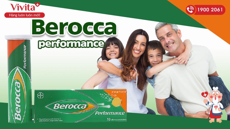 Viên sủi bổ sung vitamin, khoáng chất Berocca Performance