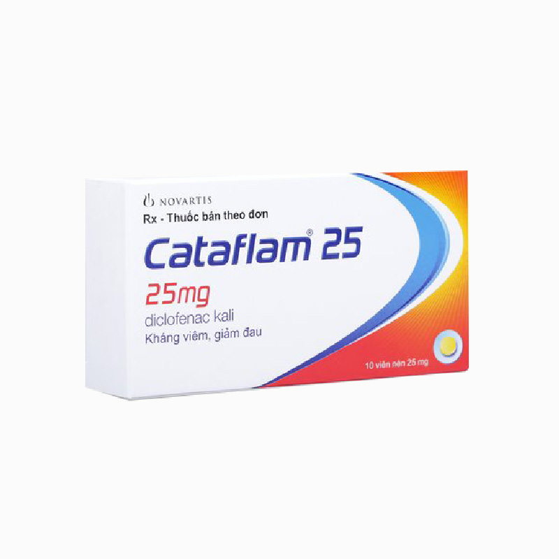 Thuốc giảm đau, kháng viêm Cataflam 25mg | Hộp 10 viên