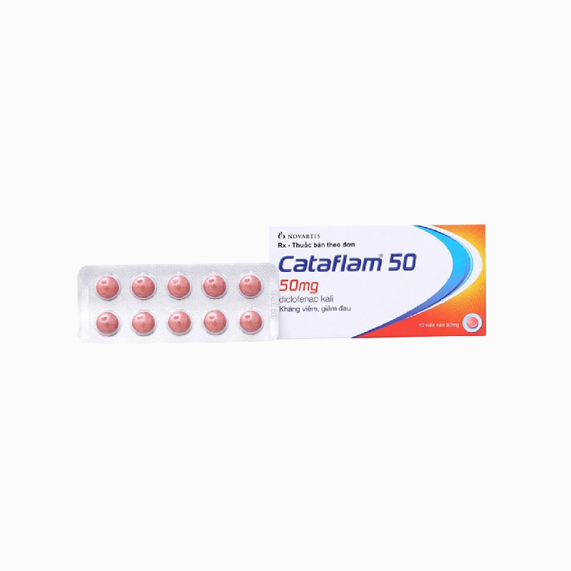 Thuốc giảm đau, kháng viêm Cataflam 50mg | Hộp 10 viên