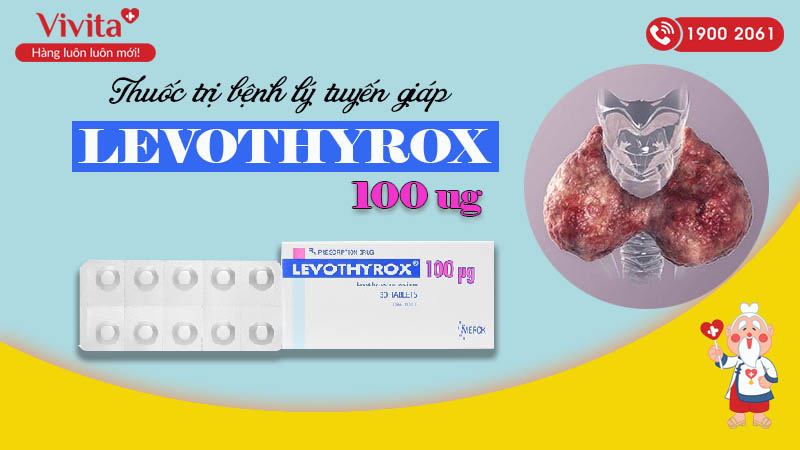 Thuốc trị bệnh lý tuyến giáp Levothyrox 100mcg