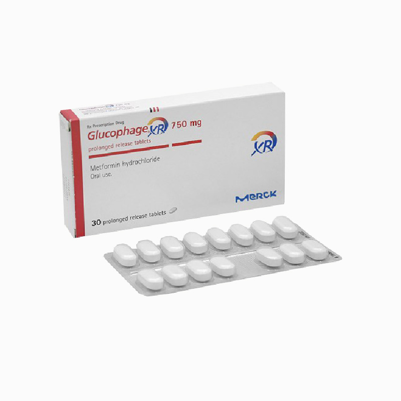 Thuốc trị tiểu đường Glucophage XR 750mg | Hộp 30 viên