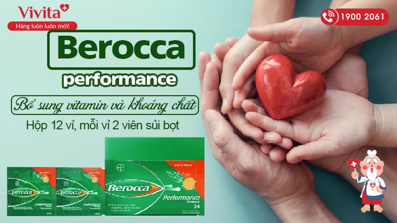 Viên sủi bổ sung vitamin, khoáng chất Berocca Performance 24 viên vỉ xé