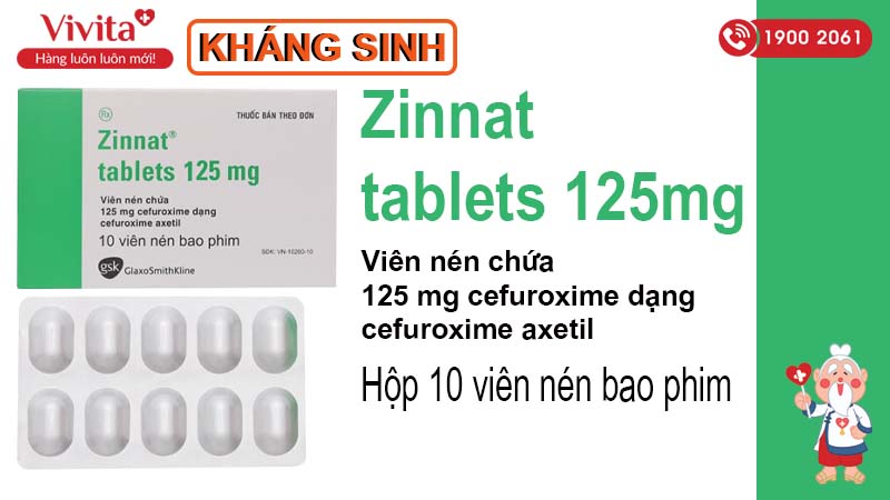 Kháng sinh Zinnat tablets 125mg