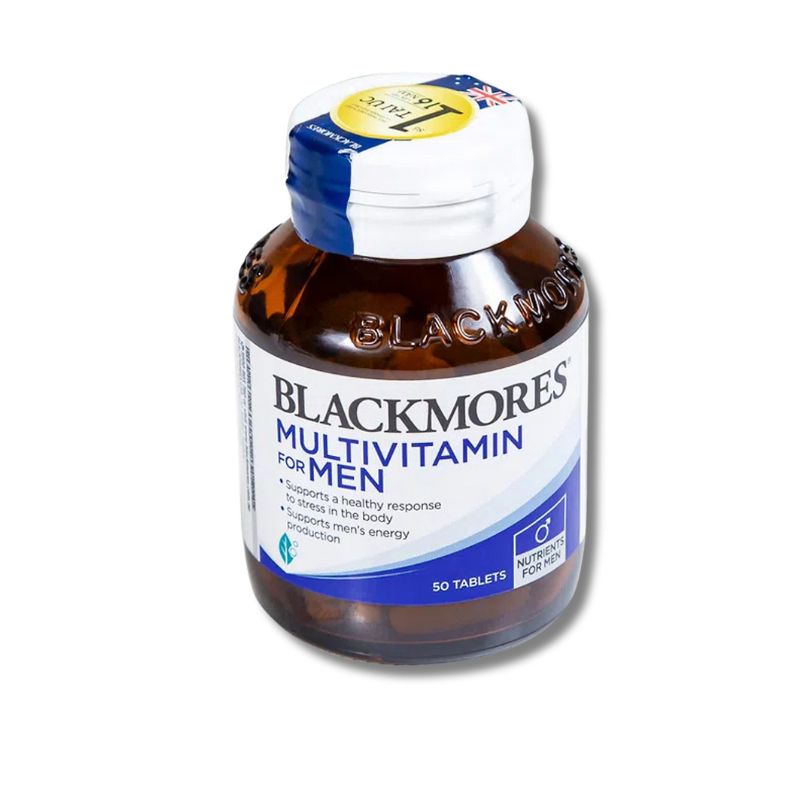 Blackmores Multivitamin For Men Hỗ Trợ Cung Cấp Các Loại Vitamin, Khoáng Chất Cho Nam Giới (Hộp 50 Viên)
