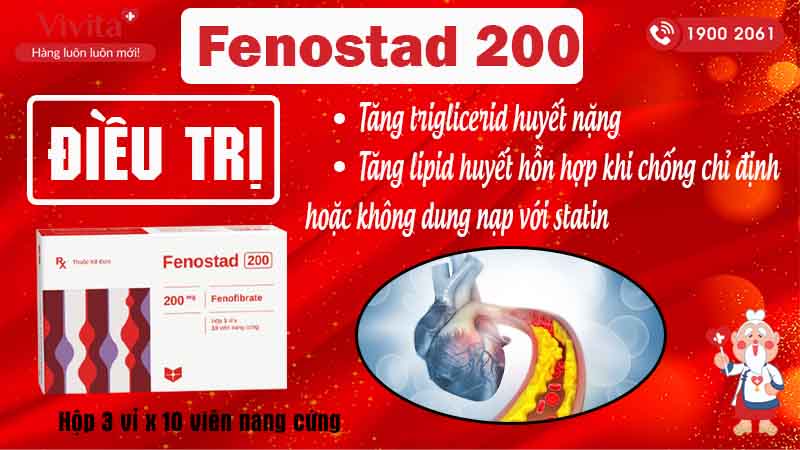 Công dụng thuốc Fenostad 200