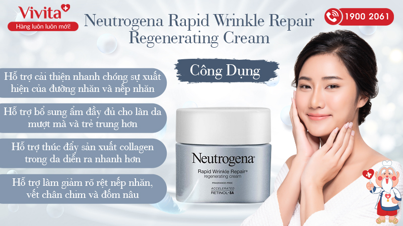 Công dụng Kem Neutrogena Rapid Wrinkle Repair