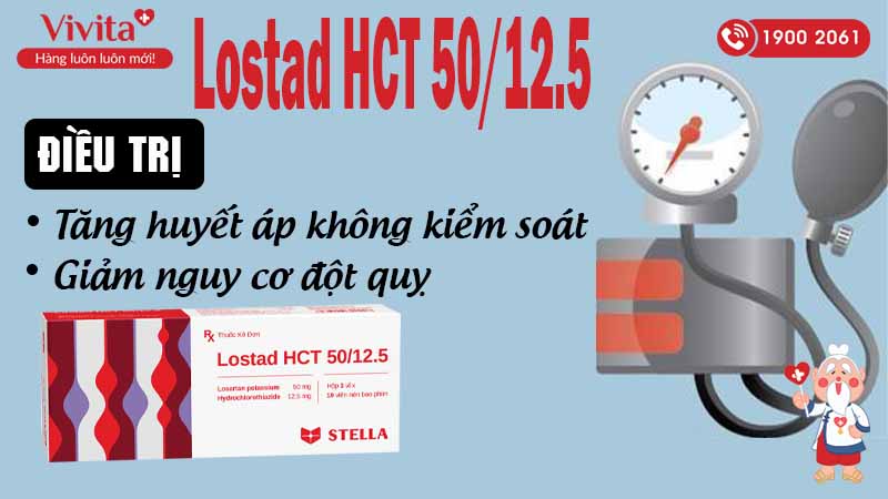 Công dụng thuốc Lostad HCT 50/12.5