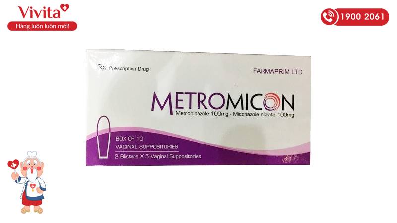 Metromicon nên được dùng liên tục từ 7 - 10 ngày để đạt hiệu quả cao nhất