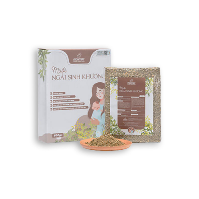 Muối Ngải Sinh Khương Moemory Hỗ Trợ Giảm Mỡ Thừa | Gói 800Gr + Đai Vải