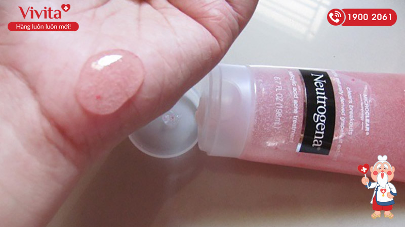 Neutrogena Oil Free Acne Wash Pink Grapefruit Scrub Làm Sạch Da Mặt