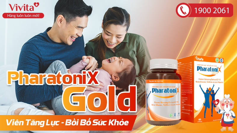 Viên Uống PharatoniX Gold Hỗ Trợ Tăng Cường Sức Đề Kháng