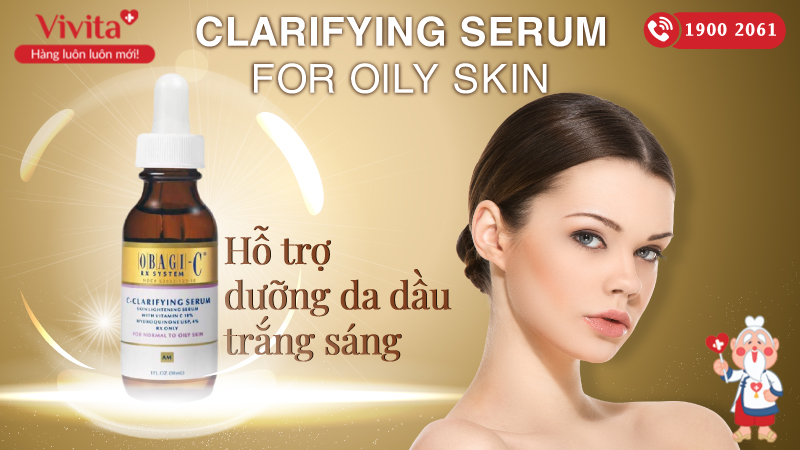 Serum Obagi Clarifying For Oily Skin Tinh Chất Dưỡng Trắng Dành Cho Da Dầu | Chai 30ml