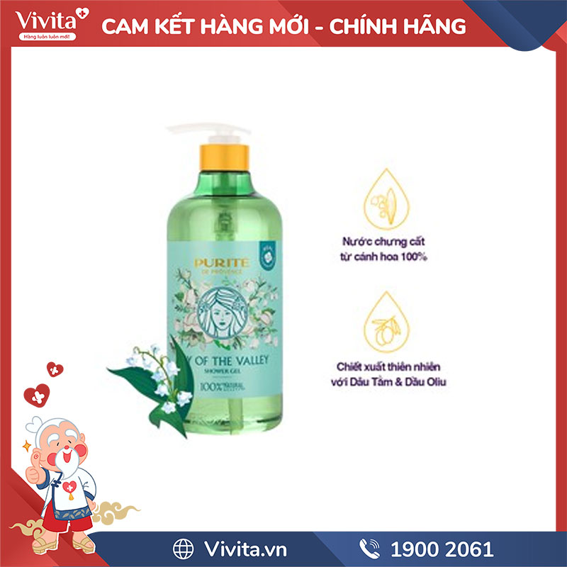Sữa Tắm Purite Lily of The Valley 850ml