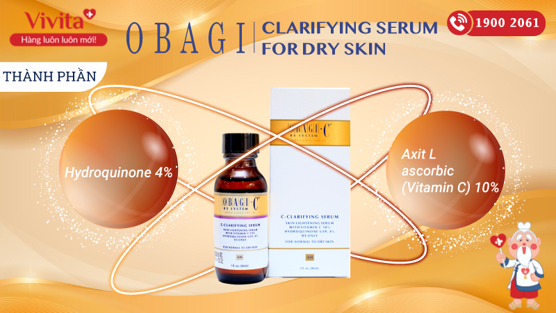 Thành phần Obagi Clarifying Serum For Dry Skin
