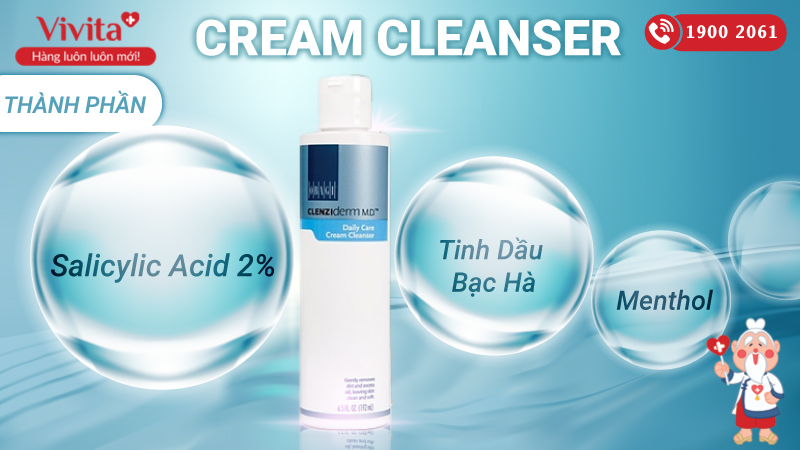 Kem Rửa Mặt Obagi Cream Cleanser Làm Sạch Da Mặt Hằng Ngày | Chai 192ml