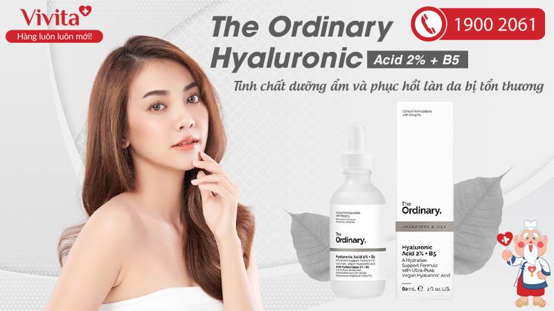 Tinh Chất The Ordinary Hyaluronic Acid 2% + B5 Giúp Dưỡng Ẩm Và Phục Hồi Da Hiệu Quả | Chai 30ml