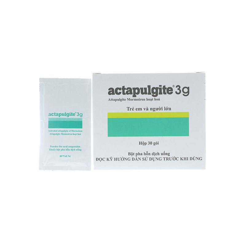 Thuốc trị tiêu chảy, chướng bụng Actapulgite 3g | Hộp 30 gói