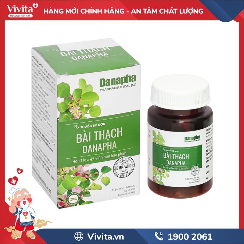Bài Thạch Danapha Điều Trị Sỏi Thận, Sỏi Mật (Hộp 45 Viên)